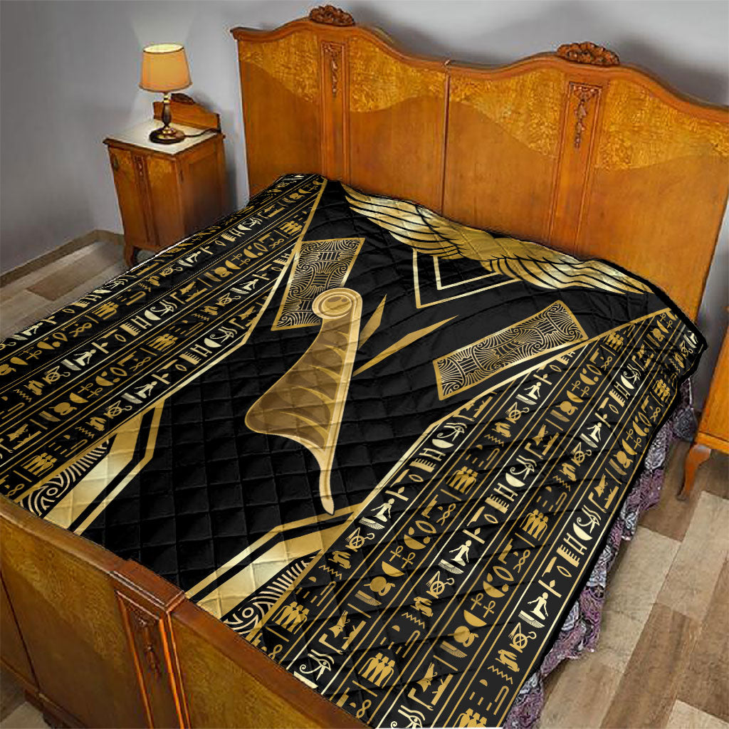 Egypt Feather Of Maat Quilt Ancient Mythology Truth And Justice