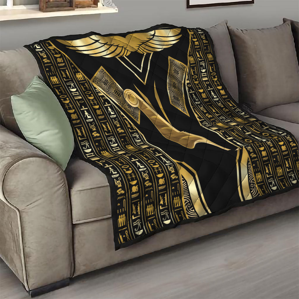 Egypt Feather Of Maat Quilt Ancient Mythology Truth And Justice