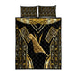 Egypt Feather Of Maat Quilt Bed Set Ancient Mythology Truth And Justice