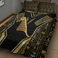 Egypt Feather Of Maat Quilt Bed Set Ancient Mythology Truth And Justice