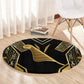 Egypt Feather Of Maat Round Carpet Ancient Mythology Truth And Justice