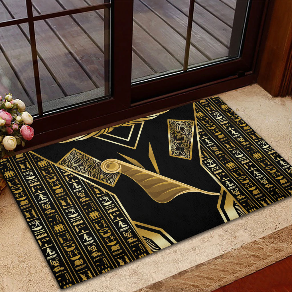 Egypt Feather Of Maat Rubber Doormat Ancient Mythology Truth And Justice