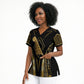 Egypt Feather Of Maat Scrub Top Ancient Mythology Truth And Justice