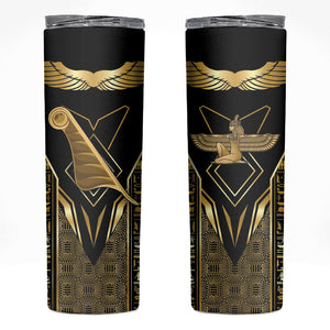 Egypt Feather Of Maat Skinny Tumbler Ancient Mythology Truth And Justice