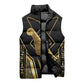 Egypt Feather Of Maat Sleeveless Puffer Jacket Ancient Mythology Truth And Justice