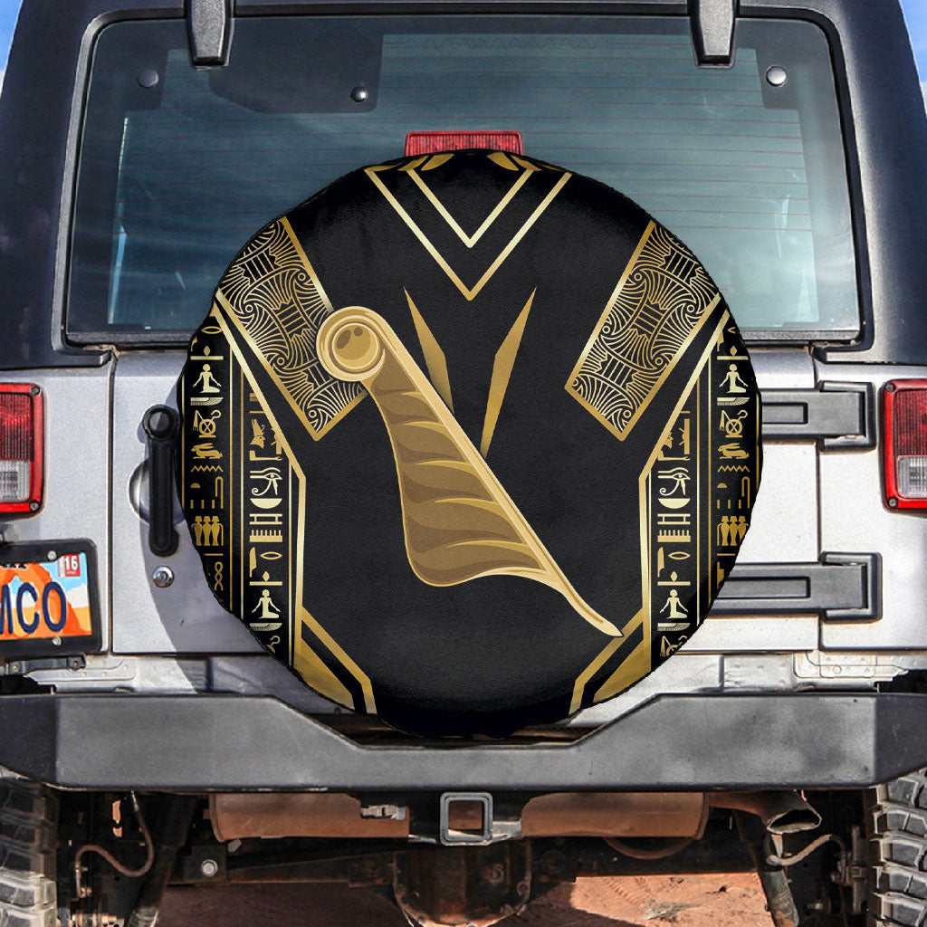 Egypt Feather Of Maat Spare Tire Cover Ancient Mythology Truth And Justice