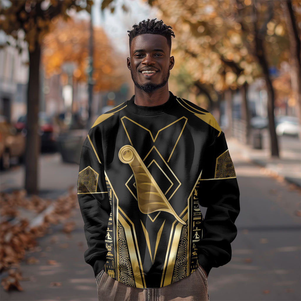Egypt Feather Of Maat Sweatshirt Ancient Mythology Truth And Justice