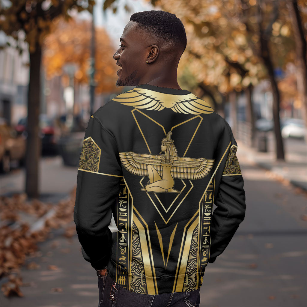 Egypt Feather Of Maat Sweatshirt Ancient Mythology Truth And Justice