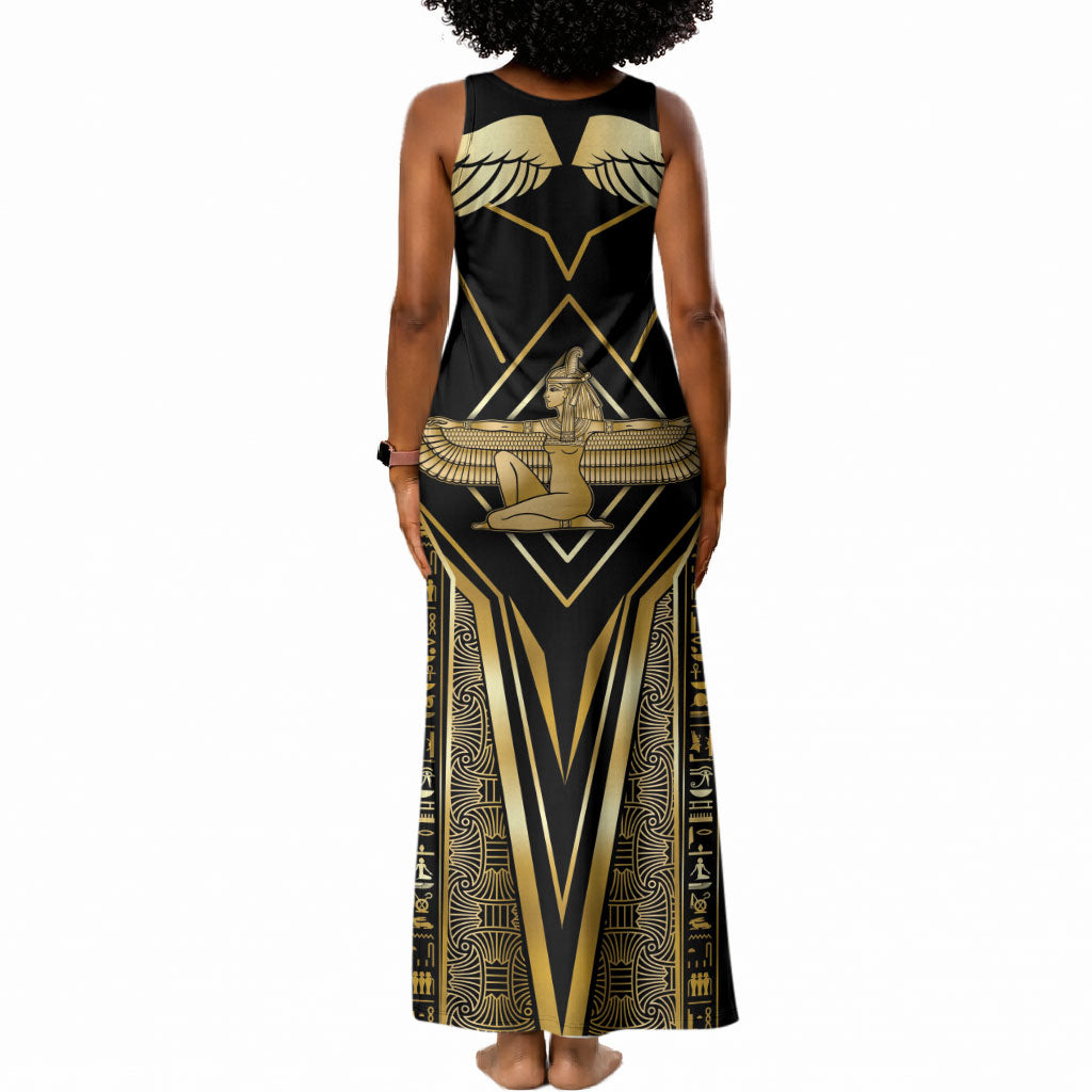 Egypt Feather Of Maat Tank Maxi Dress Ancient Mythology Truth And Justice