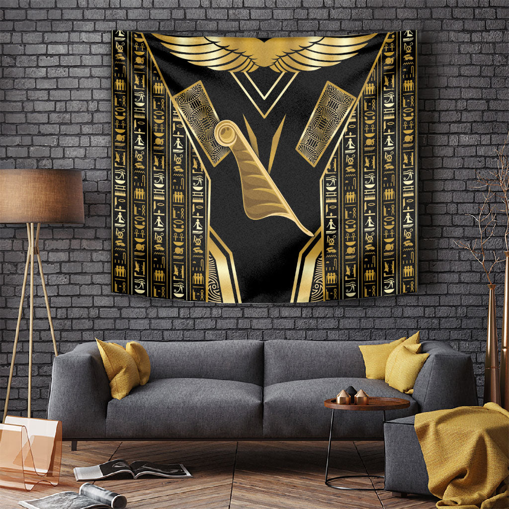 Egypt Feather Of Maat Tapestry Ancient Mythology Truth And Justice