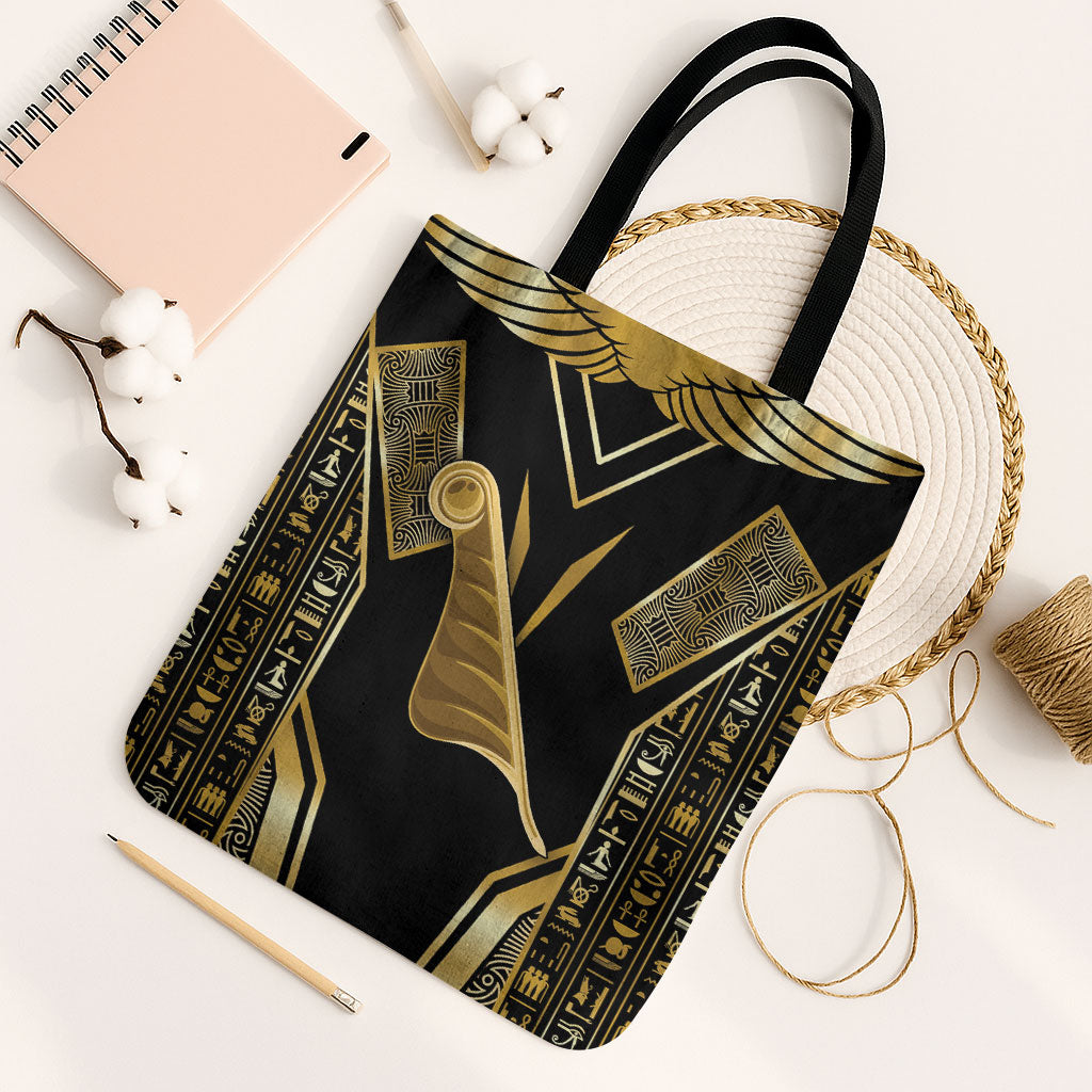 Egypt Feather Of Maat Tote Bag Ancient Mythology Truth And Justice