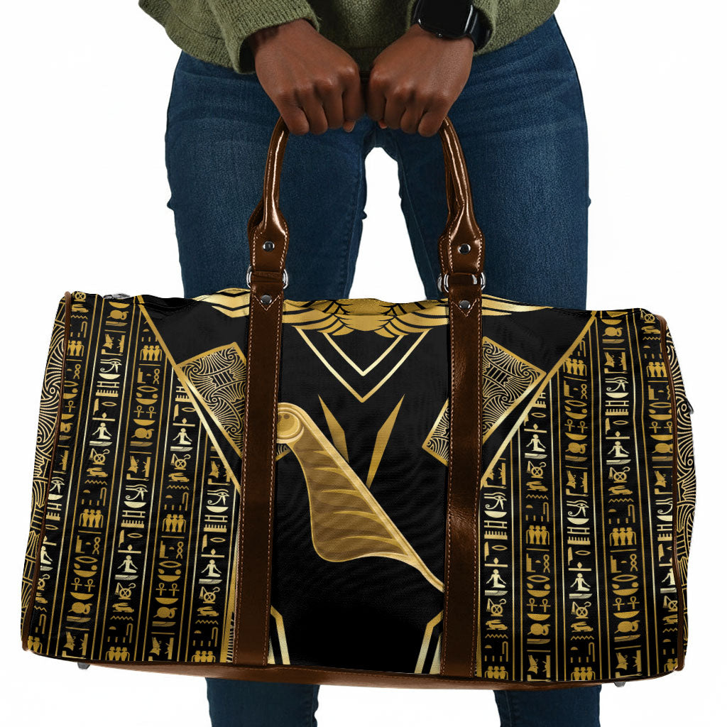 Egypt Feather Of Maat Travel Bag Ancient Mythology Truth And Justice