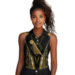 Egypt Feather Of Maat Women Sleeveless Polo Shirt Ancient Mythology Truth And Justice