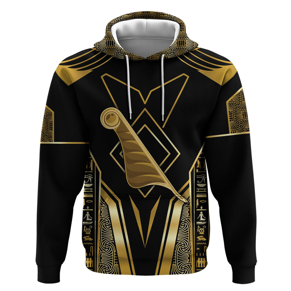 Egypt Feather Of Maat Zip Hoodie Ancient Mythology Truth And Justice