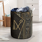 Egypt Crook And Flail Laundry Basket Ancient Mythology Pharaoh Royalty Gold