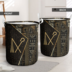 Egypt Crook And Flail Laundry Basket Ancient Mythology Pharaoh Royalty Gold