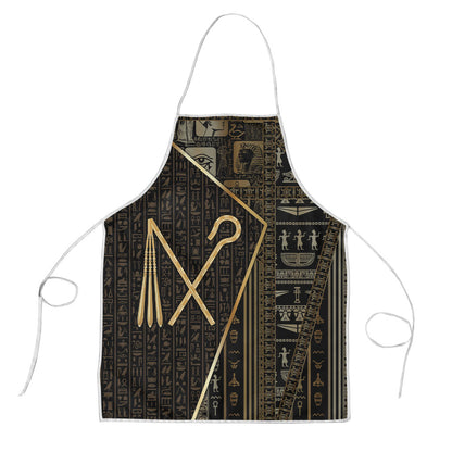 Egypt Crook And Flail Apron Ancient Mythology Pharaoh Royalty Gold