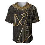 Egypt Crook And Flail Baseball Jersey Ancient Mythology Pharaoh Royalty Gold