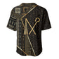 Egypt Crook And Flail Baseball Jersey Ancient Mythology Pharaoh Royalty Gold