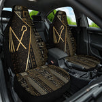 Egypt Crook And Flail Car Seat Cover Ancient Mythology Pharaoh Royalty Gold