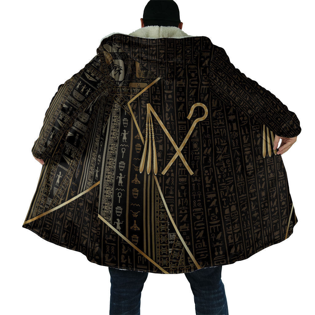 Egypt Crook And Flail Cloak Ancient Mythology Pharaoh Royalty Gold