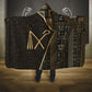 Egypt Crook And Flail Hooded Blanket Ancient Mythology Pharaoh Royalty Gold