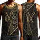 Egypt Crook And Flail Men Tank Top Ancient Mythology Pharaoh Royalty Gold