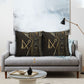 Egypt Crook And Flail Pillow Cover Ancient Mythology Pharaoh Royalty Gold