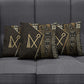 Egypt Crook And Flail Pillow Cover Ancient Mythology Pharaoh Royalty Gold