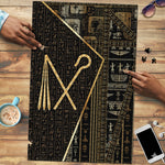 Egypt Crook And Flail Puzzle Ancient Mythology Pharaoh Royalty Gold