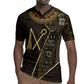 Egypt Crook And Flail Rugby Jersey Ancient Mythology Pharaoh Royalty Gold