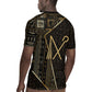 Egypt Crook And Flail Rugby Jersey Ancient Mythology Pharaoh Royalty Gold