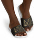 Egypt Crook And Flail Slide Sandals Ancient Mythology Pharaoh Royalty Gold