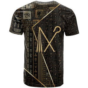 Egypt Crook And Flail T shirt Ancient Mythology Pharaoh Royalty Gold