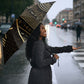Egypt Crook And Flail Umbrella Ancient Mythology Pharaoh Royalty Gold