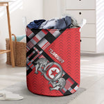 Tunisia Laundry Basket Silver Lions Sports Patterns - African Pride