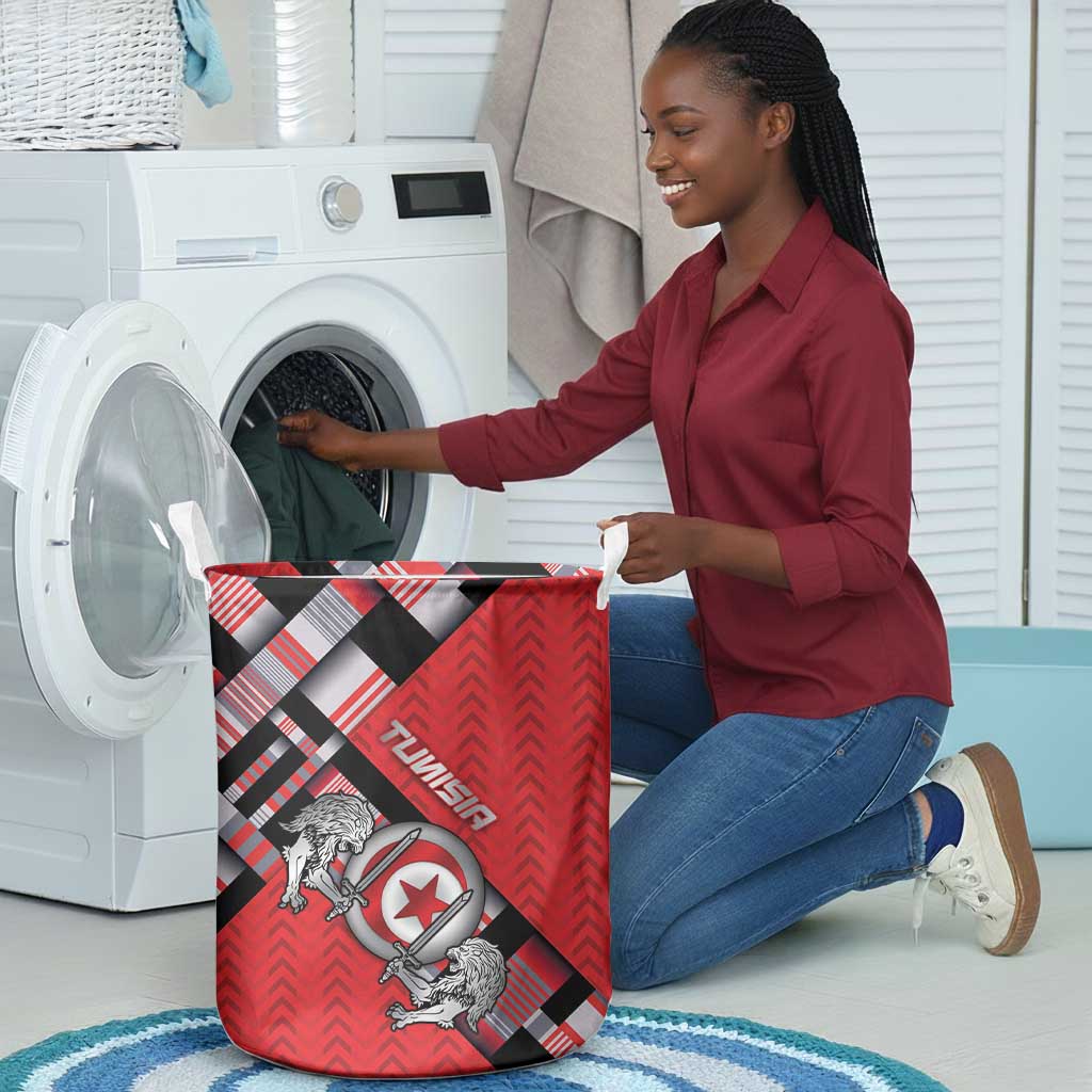 Tunisia Laundry Basket Silver Lions Sports Patterns - African Pride