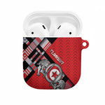 Tunisia AirPods Case Silver Lions Sports Patterns - African Pride