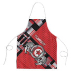 Tunisia Apron Silver Lions Sports Patterns - African Pride