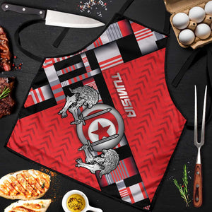 Tunisia Apron Silver Lions Sports Patterns - African Pride