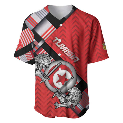 Personalized Tunisia Baseball Jersey Silver Lions Sports Patterns - African Pride