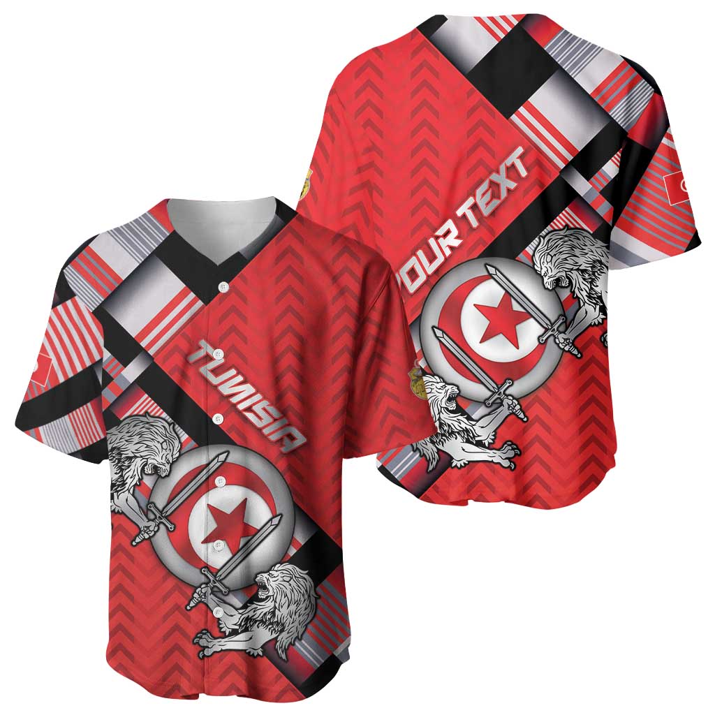 Personalized Tunisia Baseball Jersey Silver Lions Sports Patterns - African Pride