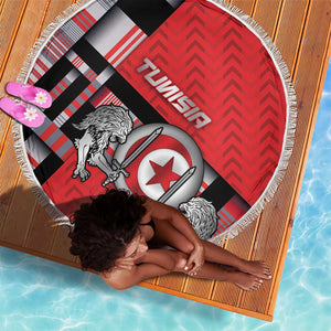 Tunisia Beach Blanket Silver Lions Sports Patterns - African Pride