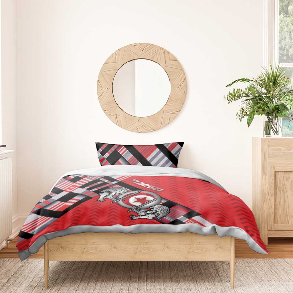 Tunisia Bedding Set Silver Lions Sports Patterns - African Pride