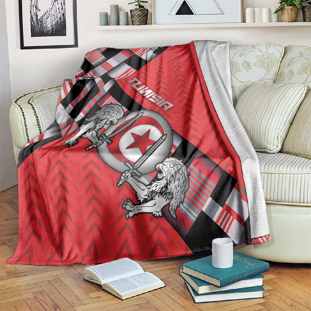 Tunisia Blanket Silver Lions Sports Patterns - African Pride