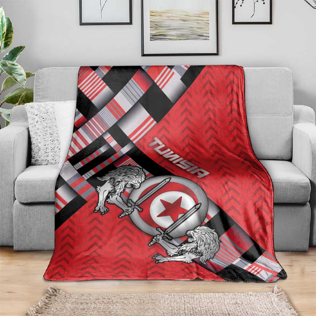 Tunisia Blanket Silver Lions Sports Patterns - African Pride