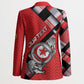 Personalized Tunisia Blazer Silver Lions Sports Patterns - African Pride