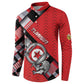 Personalized Tunisia Button Sweatshirt Silver Lions Sports Patterns