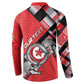 Personalized Tunisia Button Sweatshirt Silver Lions Sports Patterns