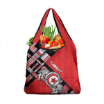 Tunisia Grocery Bag Silver Lions Sports Patterns - African Pride
